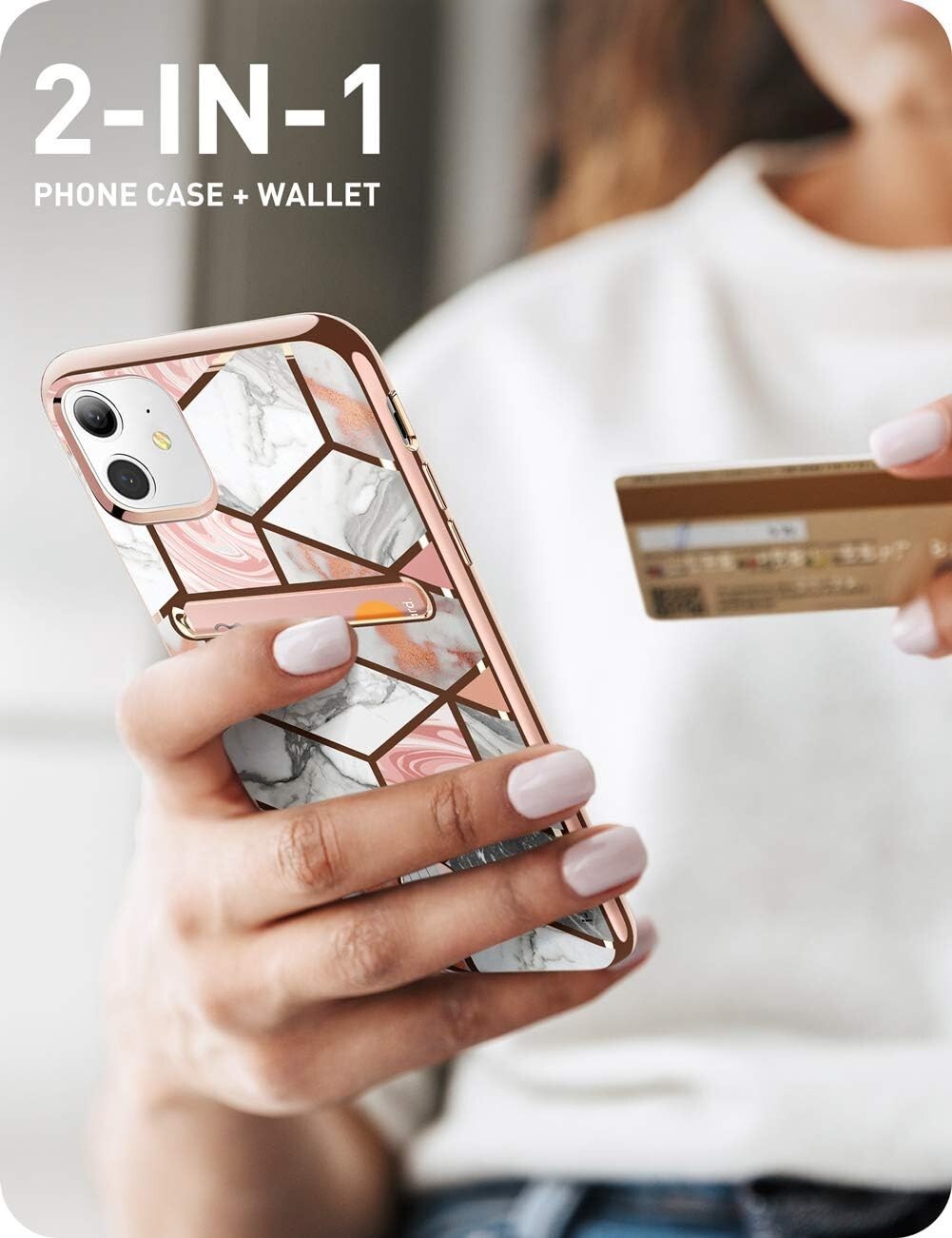 2020 Cosmo Wallet Slim Designer Wallet iPhone 12 Mini 54 Marble
