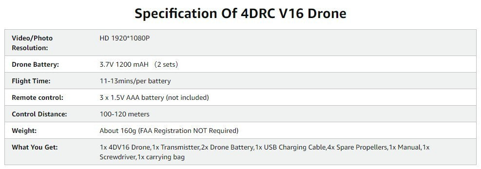 4DRC V16 Drone Camera Kids Camera Mini RC Quadcopter Beginner