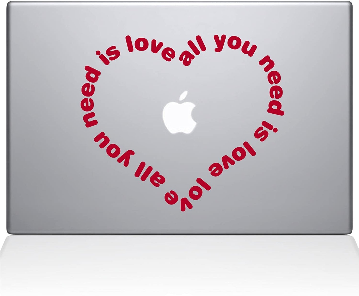 Decal Guru All You Need is Love Heart MacBook Decal Vinyl Sticker 11