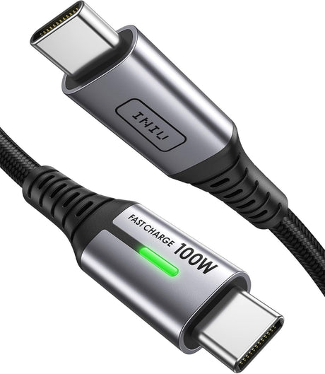 Samsung INIU USB C Cable 1ftFast ChargeriPhone 15 Pro Max Galaxy Black