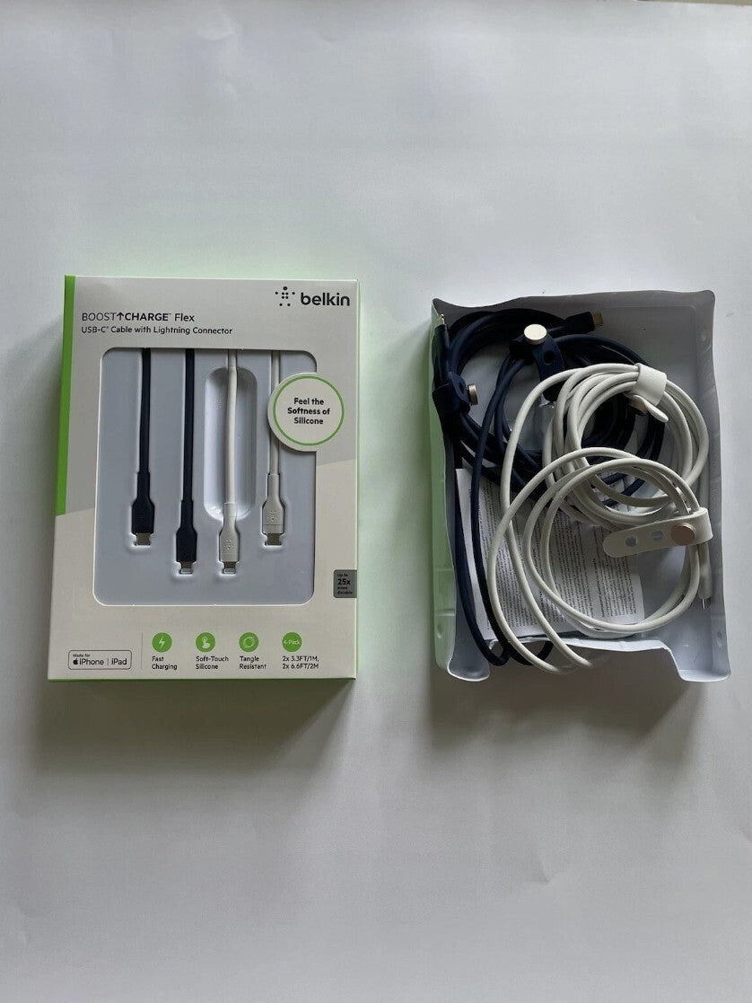 BOOST CHARGE Belkin Flex Connector Si Cable 66ft MFiCertified