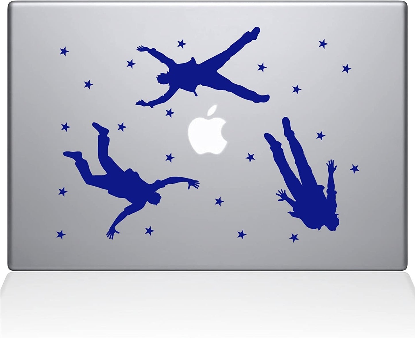 Decal Guru Falling Men MacBook Decal Vinyl Sticker 11 MacBook Air Dark Bl