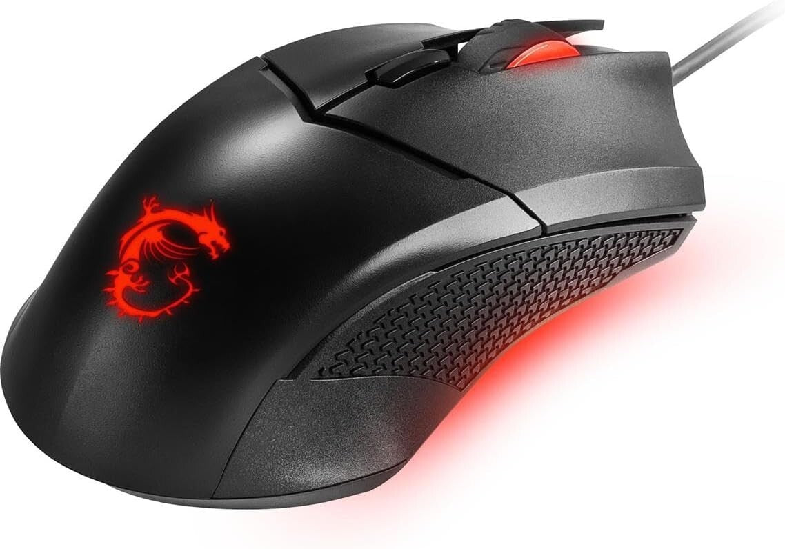 MSI GM08 Clutch Gaming Mouse Optical Sensor 3Red Lighting