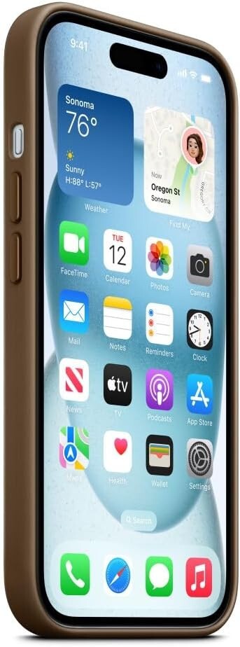 Apple iPhone 15 FineWoven MagSafe Taupe