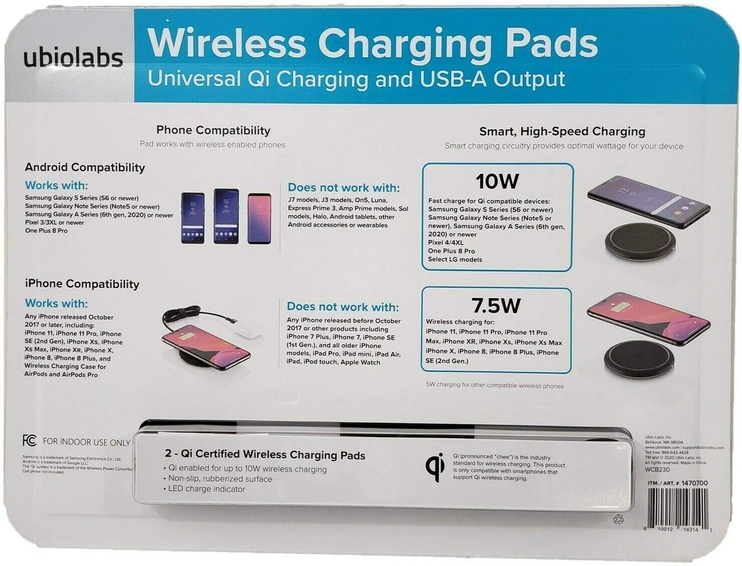 OEM Ubio Labs Wireless Charging Station 2 Pack
