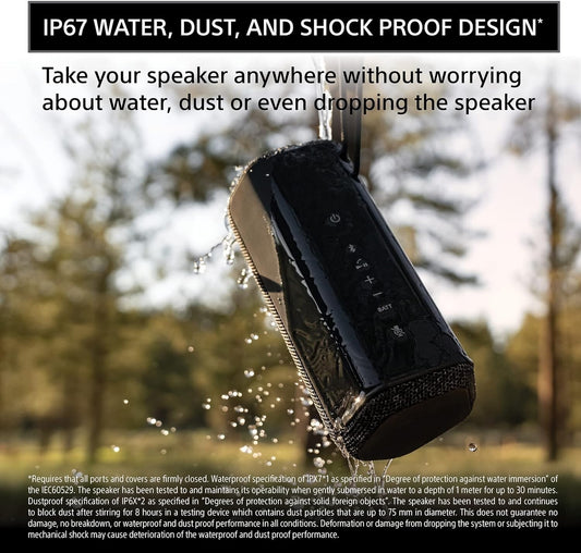 Sony SRS-XE200 Portable Bluetooth Speaker Black
