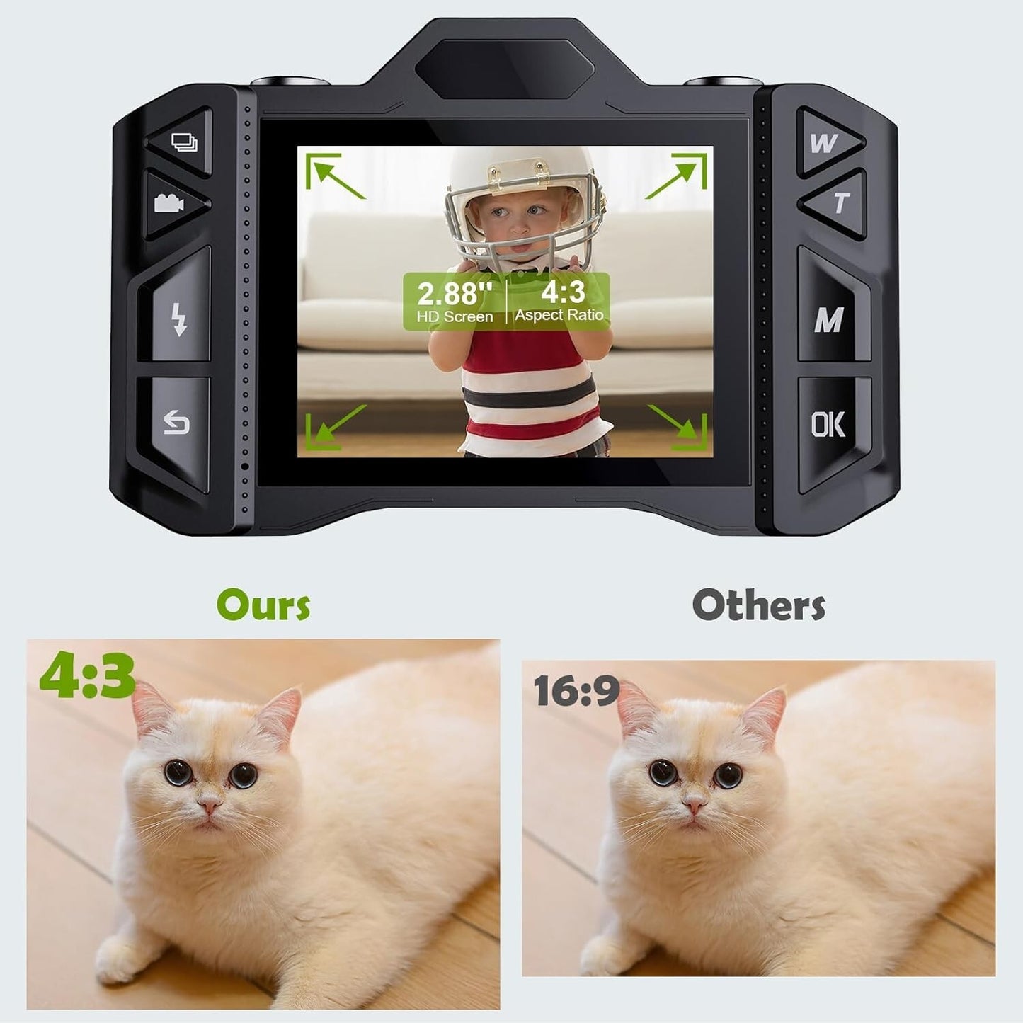 18X 32GB 4K Digital Camera Kids Students Vlogging Camera Zoom 288 Screen SD