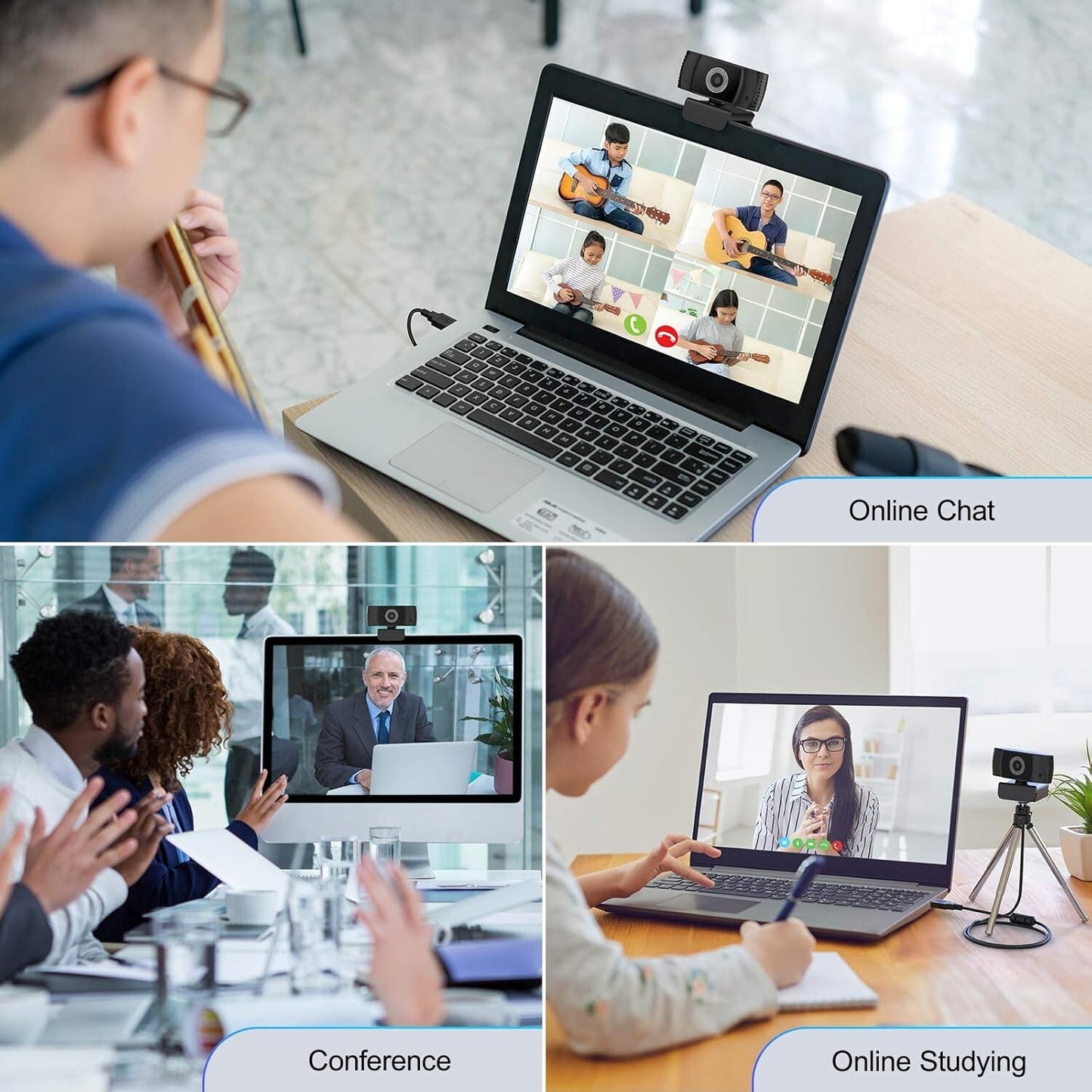 1080P USB wansview Webcam w Mic HD Webcam PC Laptop Web cam w Privacy