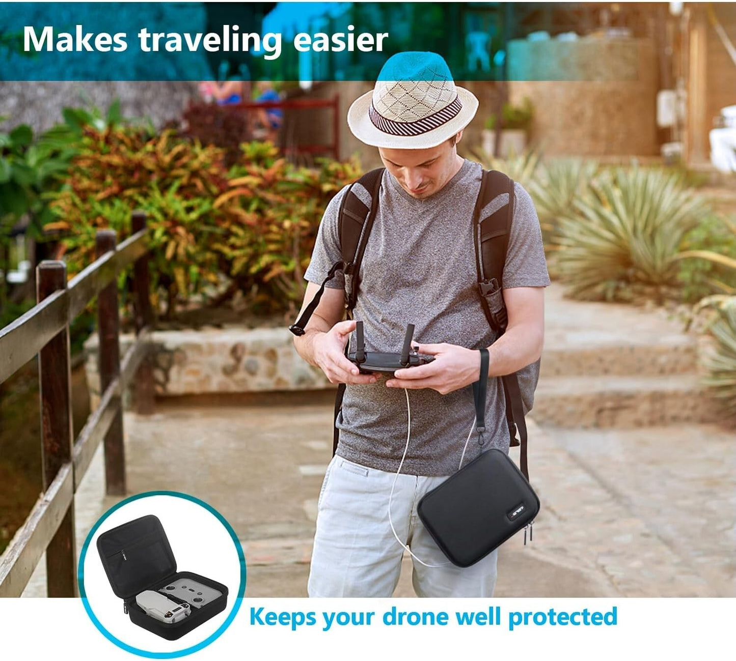 JSVER DJI Carrying Mavic 2 Drone Hard Shell Protective