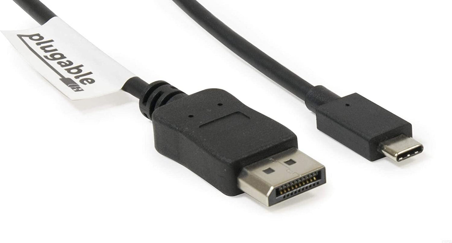 USB USB Plugable C to DisplayPort Cable 6 feet 18mUp to 4K 60Hz C DisplayP