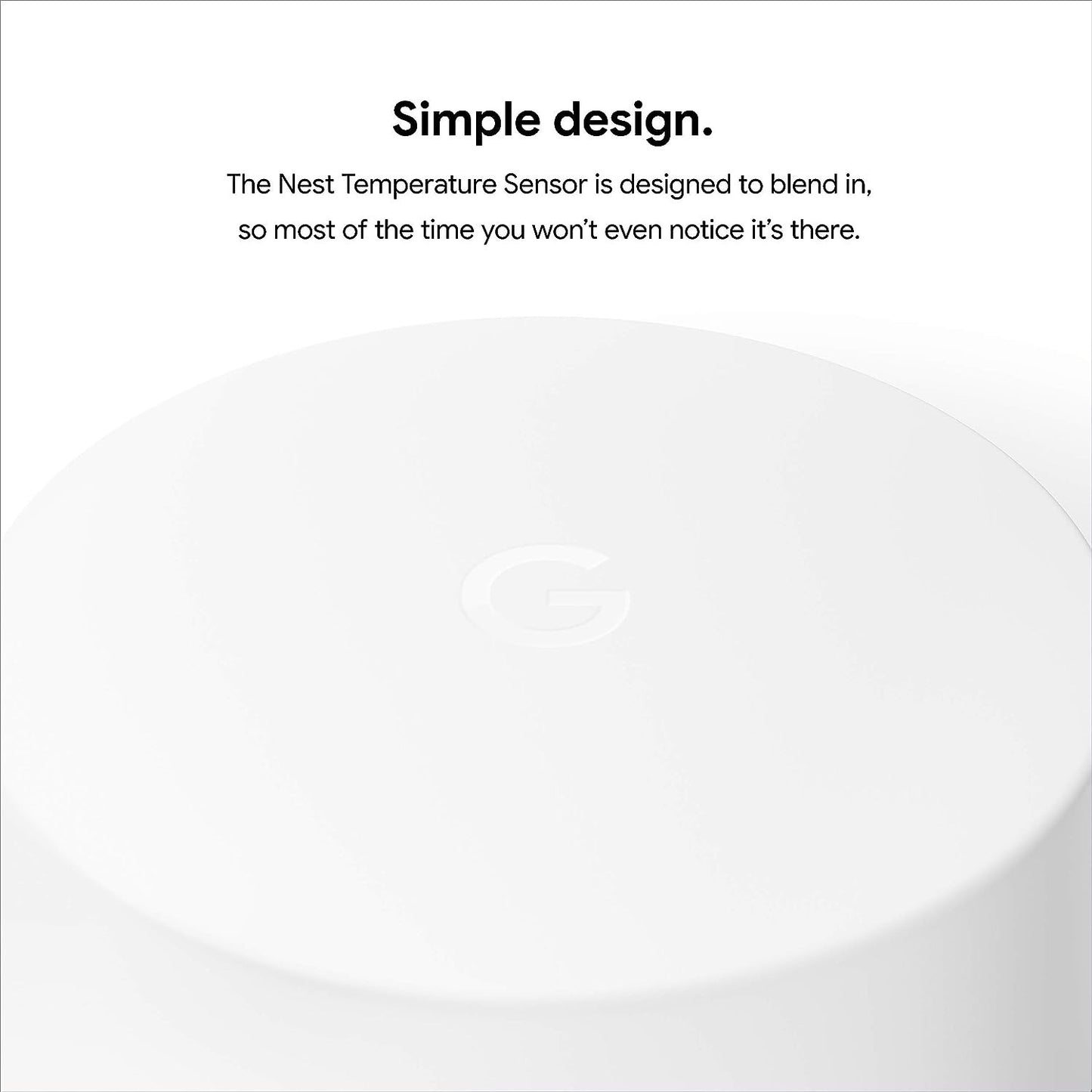 Google Nest Temperature Sensor Works w Nest Learning Thermostat E