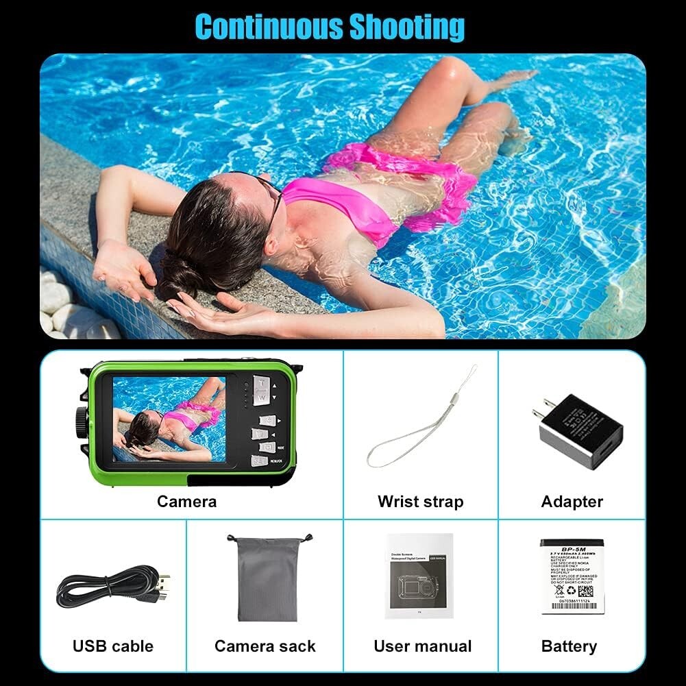 48MP S P Safe Perfect Underwater Camera Full HD 27K Waterproof Camera