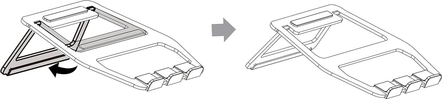 Amazon Basics Aluminum Portable Foldable Support Stand Laptops up to 15