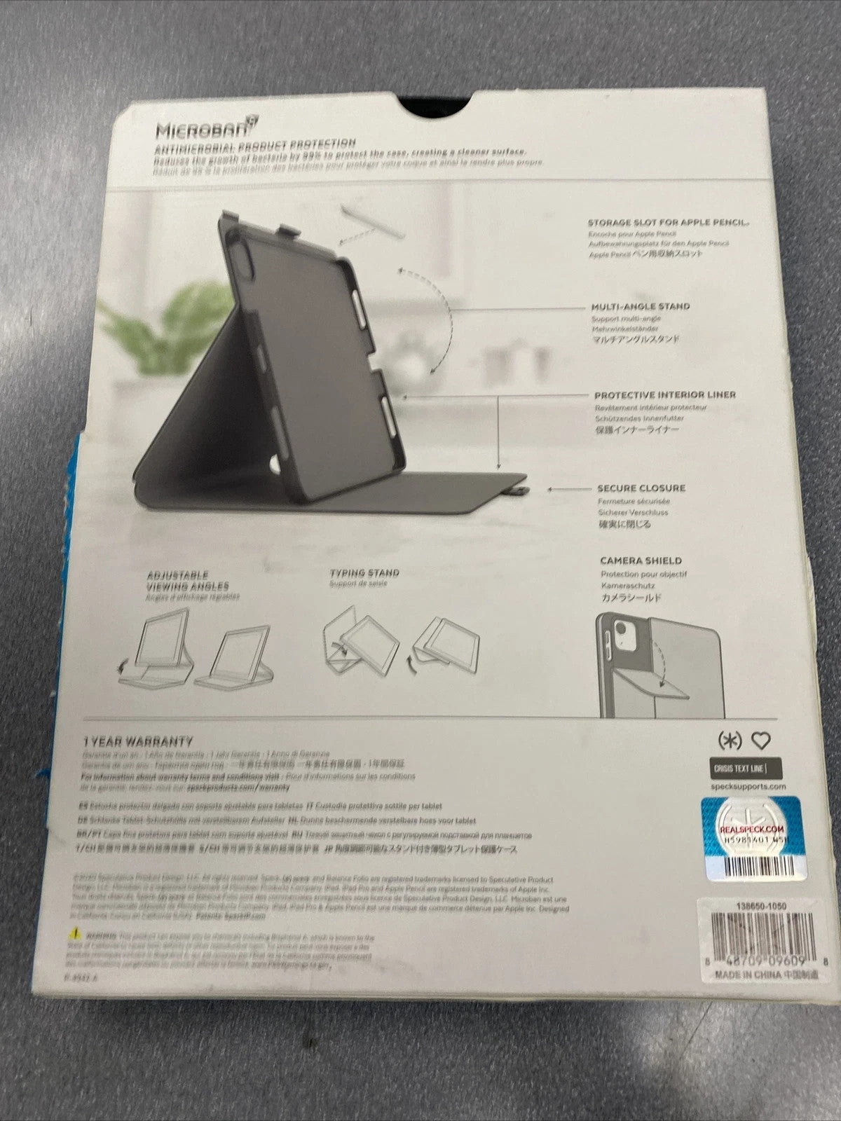 Speck Balance Folio Case for Apple iPad Pro 11" ( 2nd gen ) Black 134858-1050
