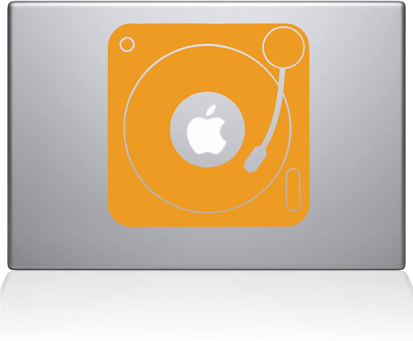 2083-MAC-15P-SY Decal Guru Turn Table Decal Vinyl Sticker Yellow 15 MacBo