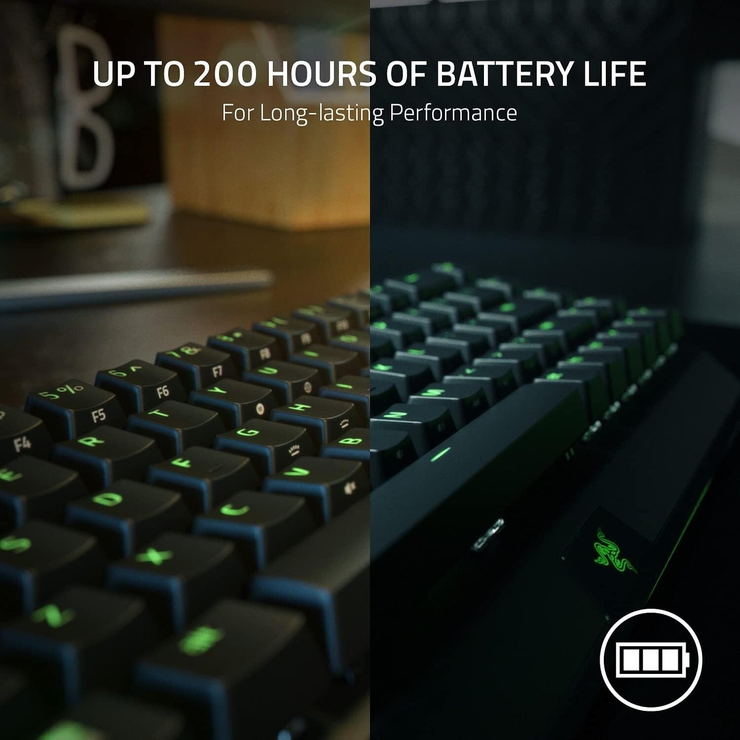 Razer BlackWidow V3 Mini HyperSpeed 65 Mechanical Gaming Keyboard Wireless Tec