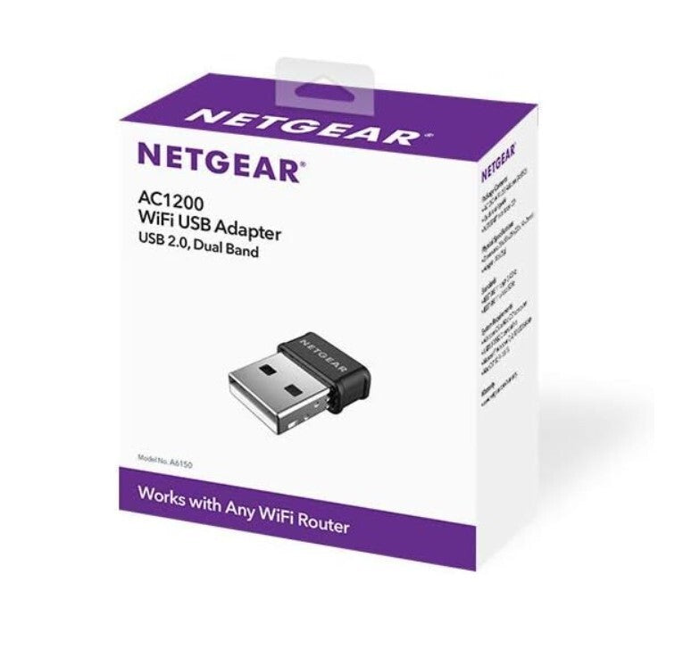 NETGEAR AC1200 WiFi 20 Mini Adapter Desktop PC Dual Band WiFi Stick