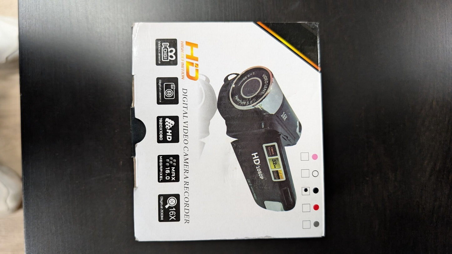 48MP 18X Video Camera Camcorder 4K Ultra w IR Night Vision Digital Zoo Rotation