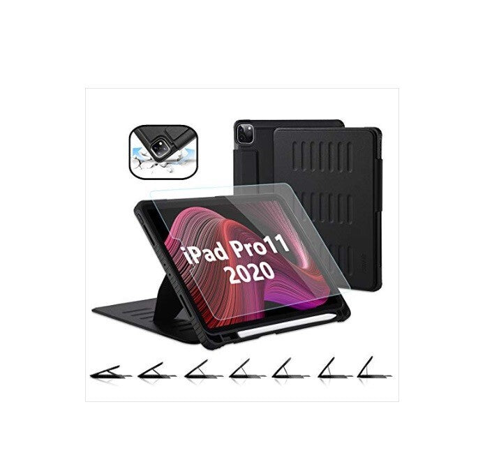 TSOMEI 2020 iPad Pro 11 2nd 1st Generation w Tempered Glass