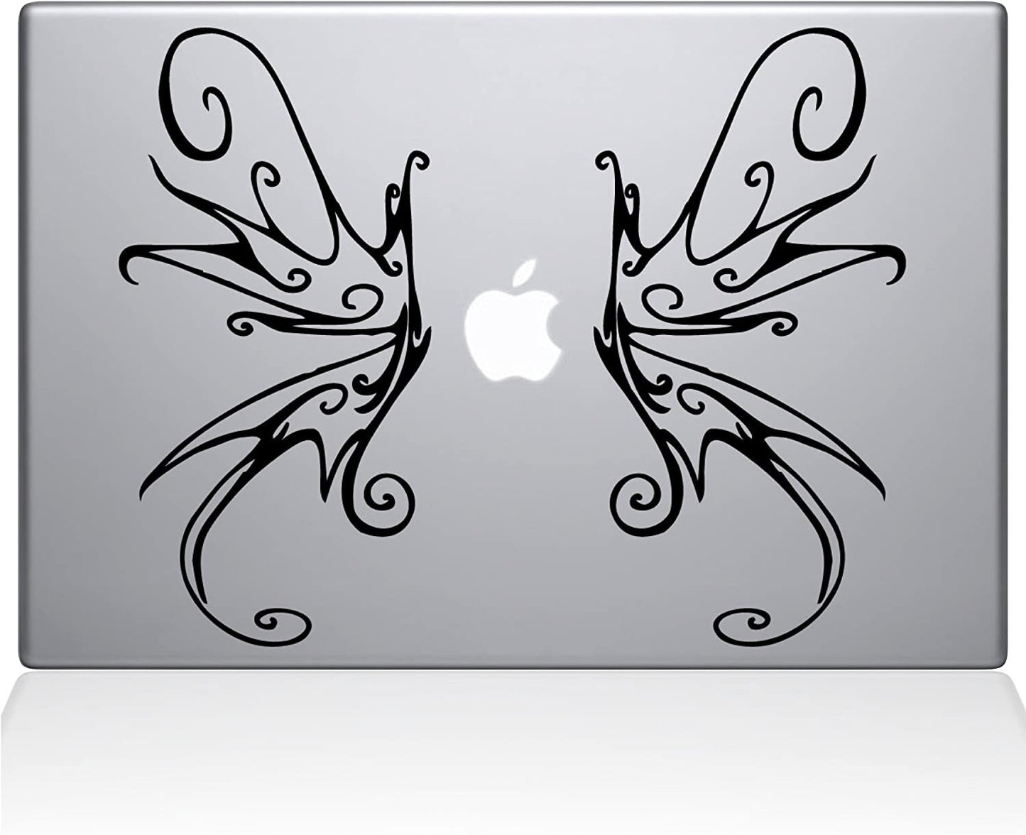 Decal Guru Swirly Wings MacBook Decal Vinyl Sticker 13 MacBook Pro