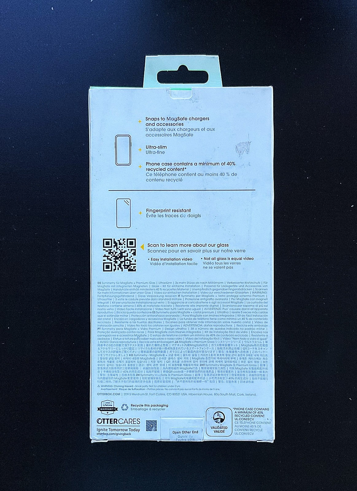 OtterBox iPhone 16 Pro Bundle – Symmetry MagSafe Case + Glass Screen Protector
