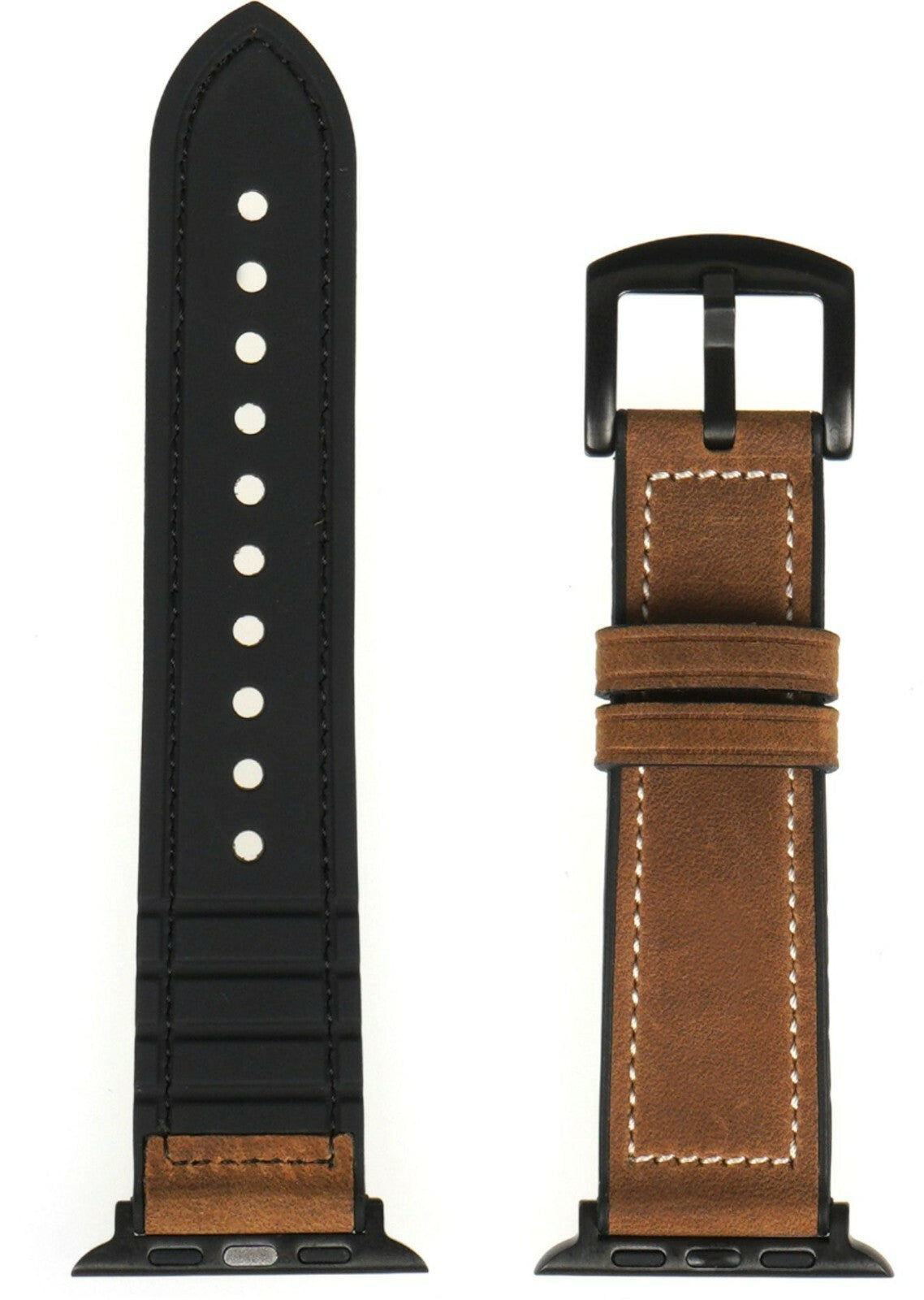 NEXT Hybrid Leather iWatch Sport Band Apple Watch 42mm 44mm Brown