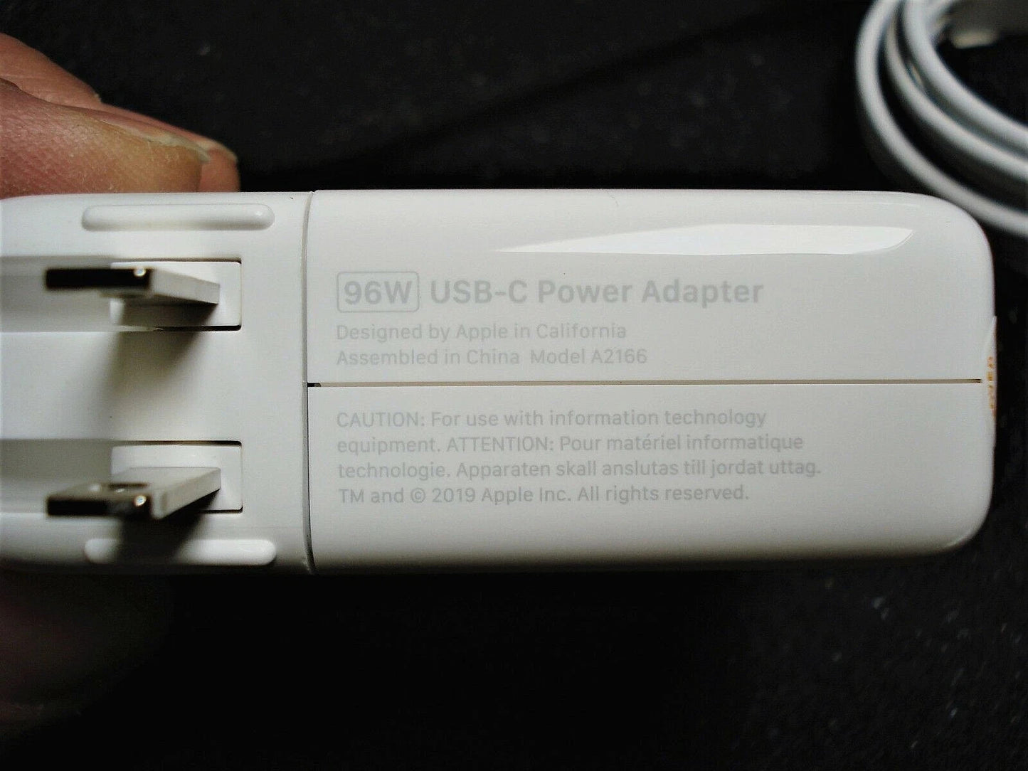 Genuine OEM 96W USB-C Power Adapter Charger For MacBook Pro 16'' A2166 2019/2021
