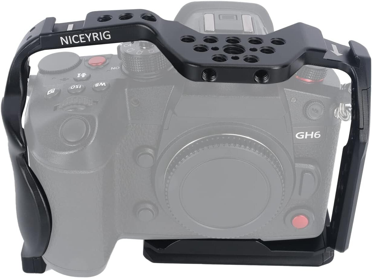 NICEYRIG GH6 Cam Cage Panasonic Lumix w Handle Handgrip