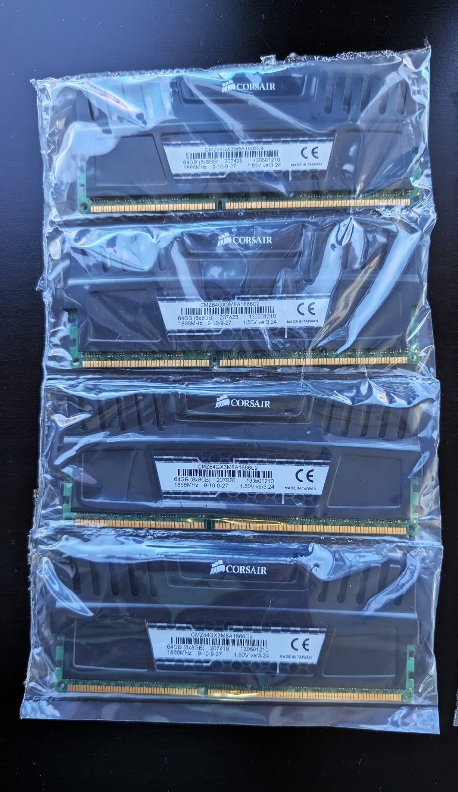 Corsair CMZ64GX3M8A1866C9 Vengeance 64GB Quad Channel DDR3 Memory Kit