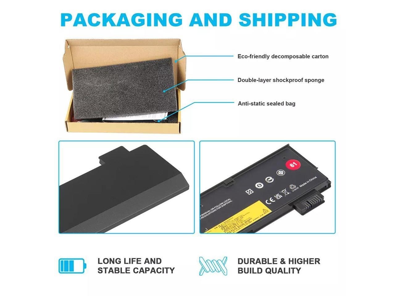 Laptop Battery for Lenovo ThinkPad T470/80 T580 P52S A485, 01AV423/25 11.4V 24Wh