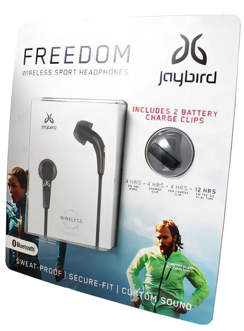 Jaybird Freedom Sport Headphones – Wireless, Black, Sweatproof