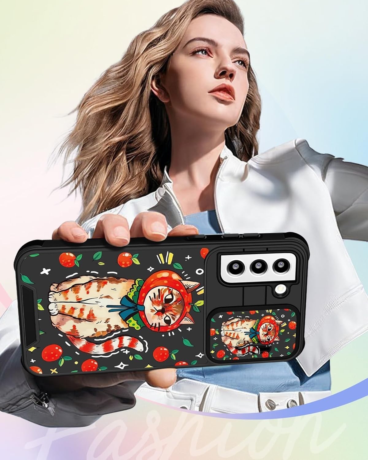 Buleens for Samsung Galaxy S21 Case 6.2 Inch - with Ring Stand & Camera Cover Ae