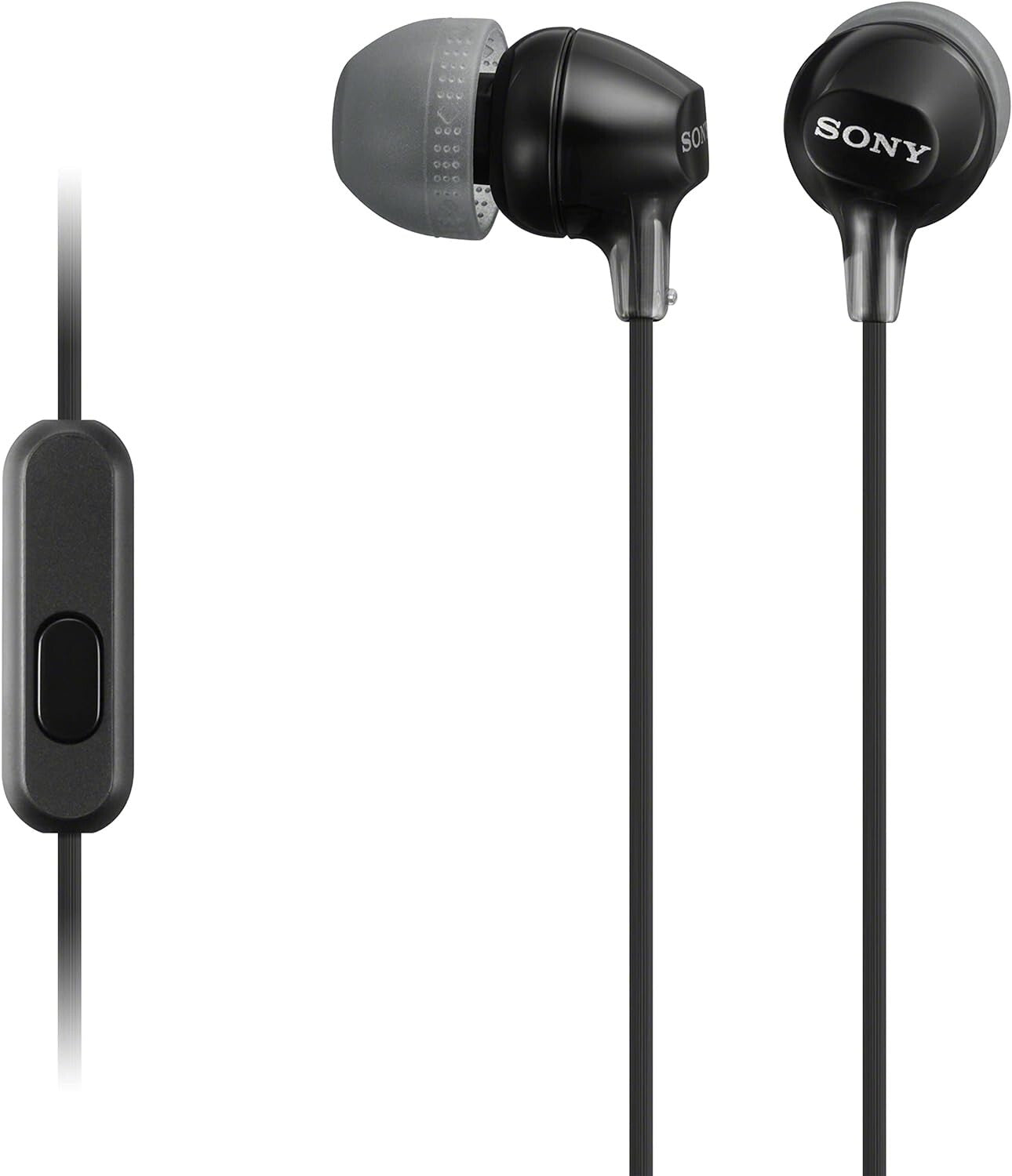 Sony MDR-EX15AP InEar Stereo Headphones Earbud Microphone Black