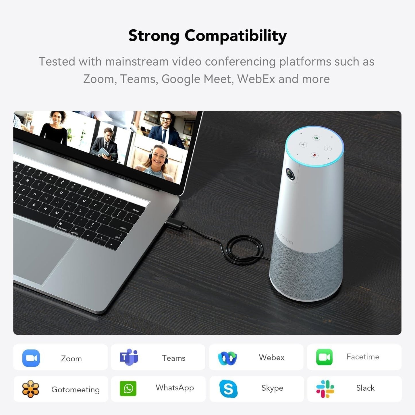 C20 1080P HD Conference Webcam Video Conference Camera Mic Speaker