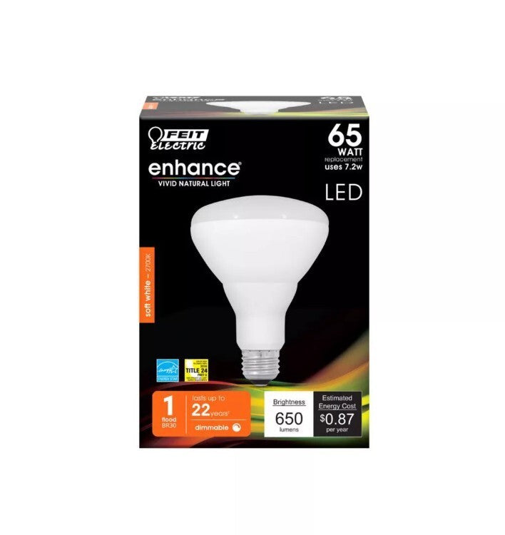 BR30 E26 Feit Electric Medium Bulb Soft White FS