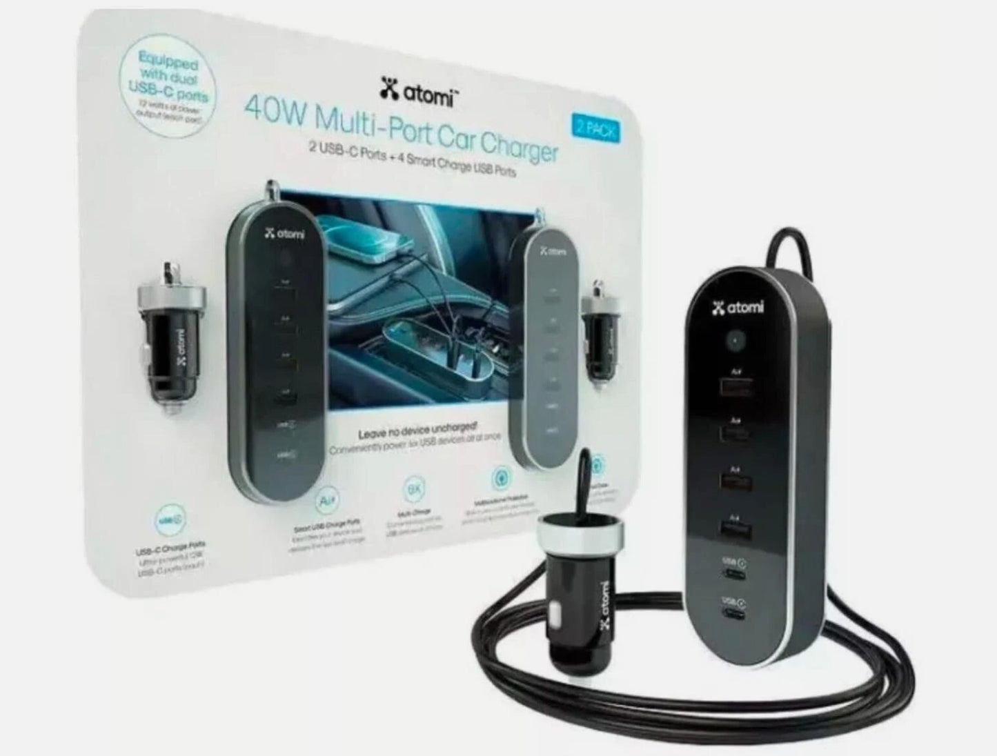 40W 12V Atomi Charger 2 Pack
