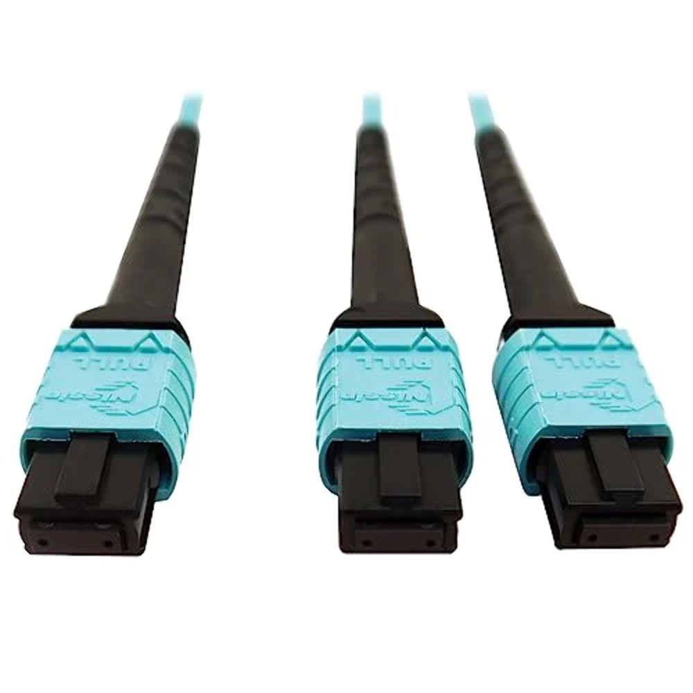 Tripp Lite 400GB Ethernet Fiber Optic Cable, Multimode 50/125 OM4 Cable, Plenum