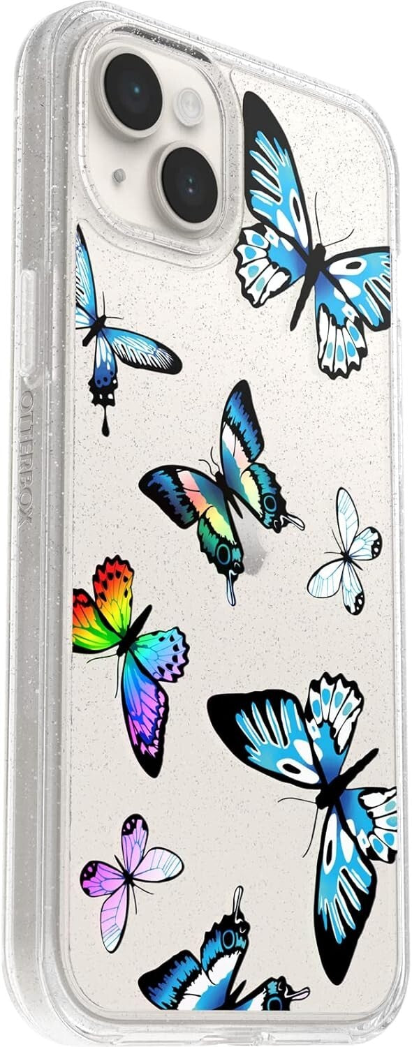 Y2K BUTTERFLY OtterBox iPhone 14 Plus Symmetry Series ClearBlue Ultra