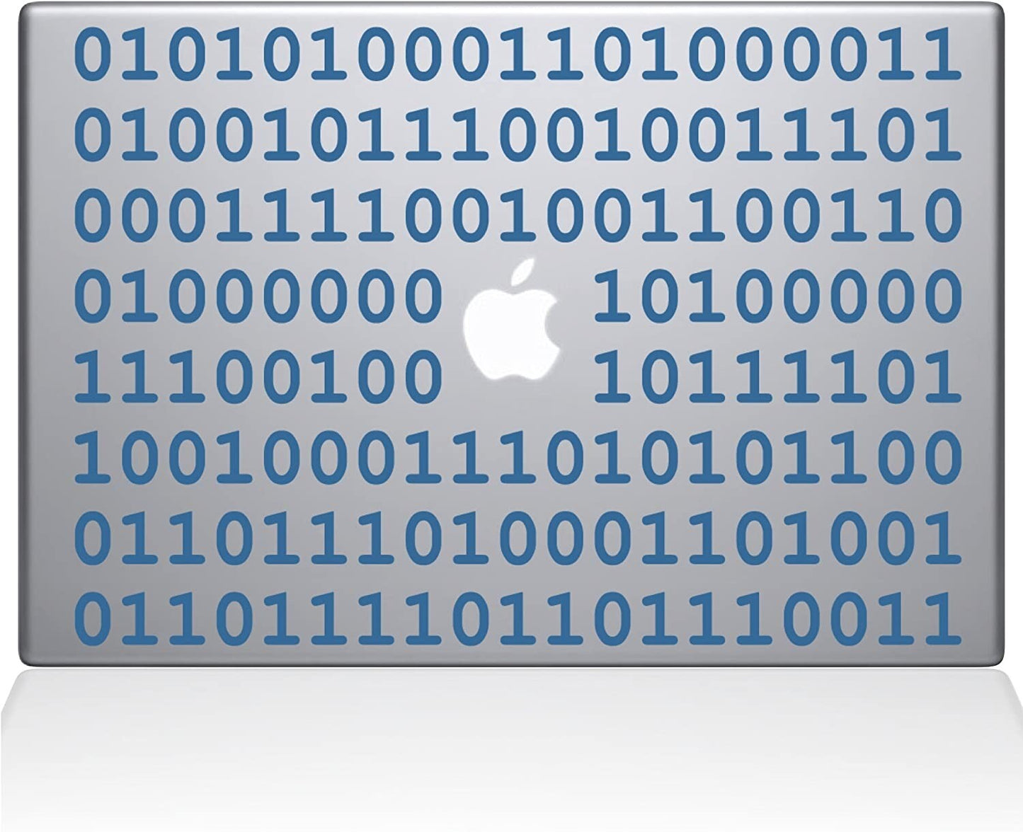 Decal Guru Binary Decal Vinyl Sticker 11 MacBook Air Light Blue