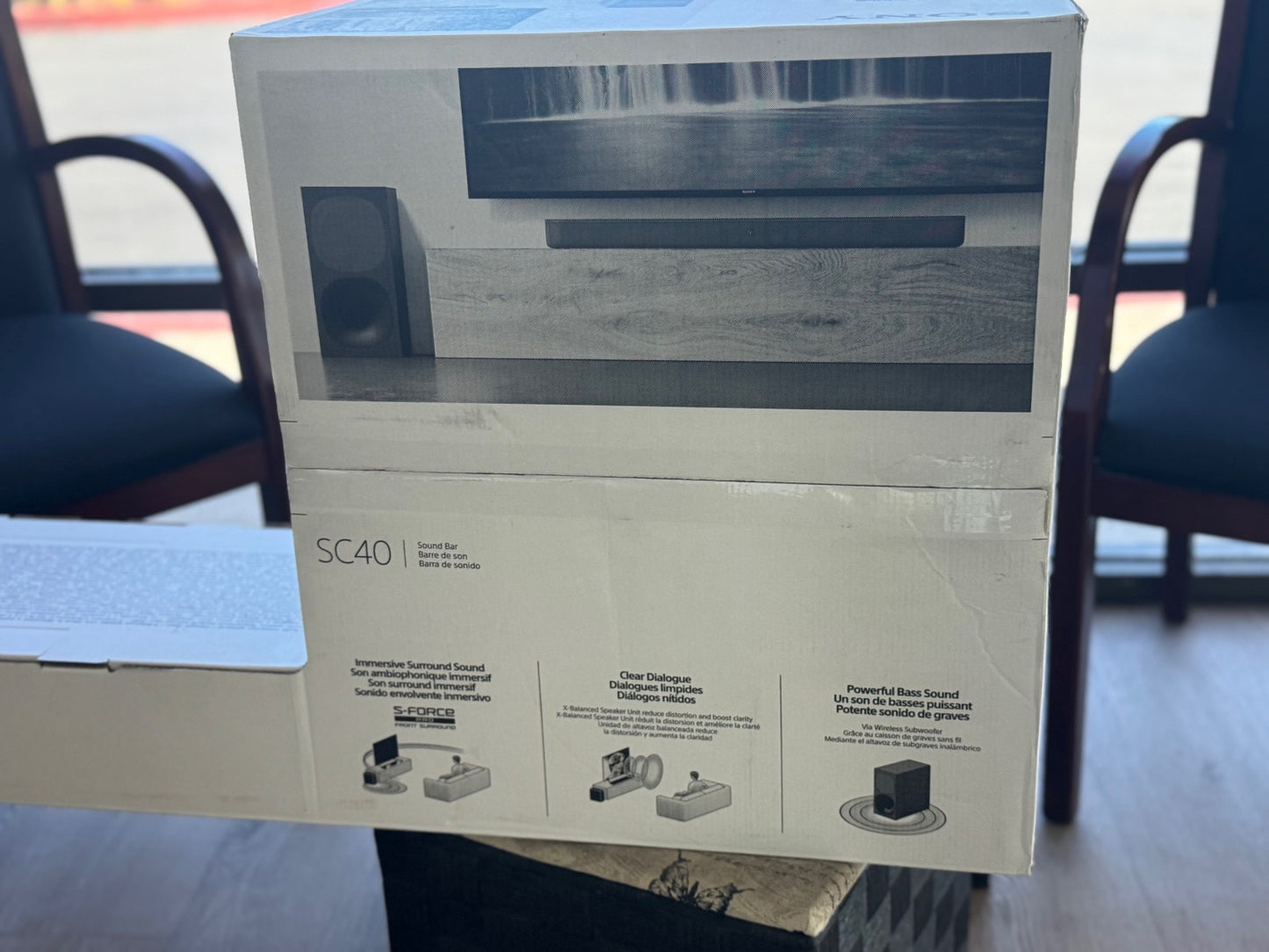 Sony Soundbar w/ Wireless Sub Reach Powerful Bass 2.1 Home Theater HT-SC40 /S400