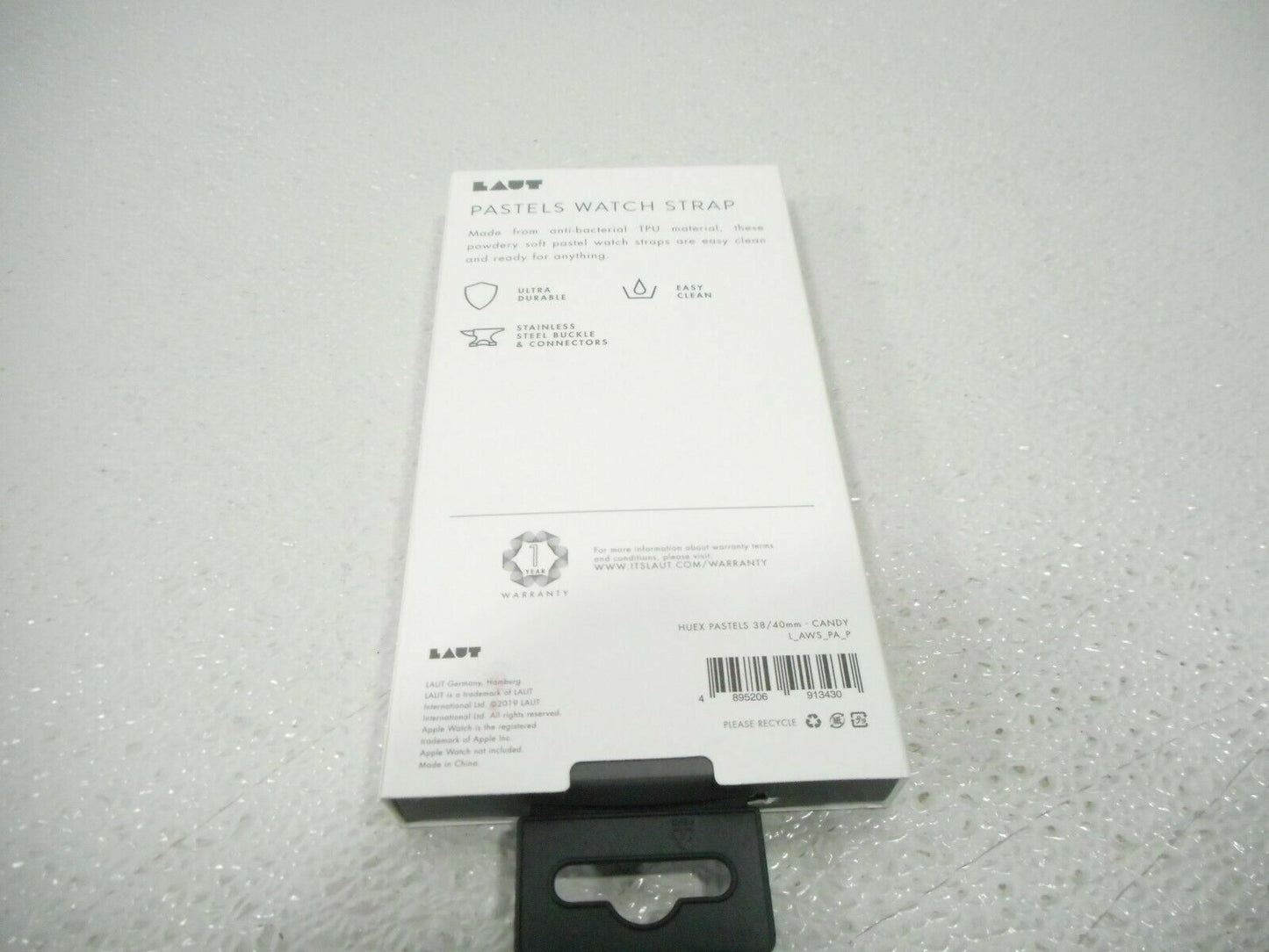 LAUT HUEX Active Band Strap Apple Watch 6 5 4 SE 40mm 3 2 38mm pastel pink
