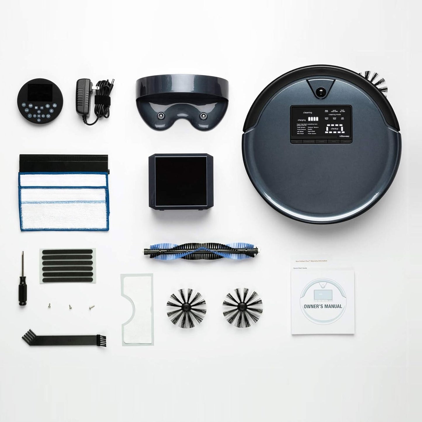 bObsweep PetHair Plus Robotic Vacuum Cleaner Mop Charcoal