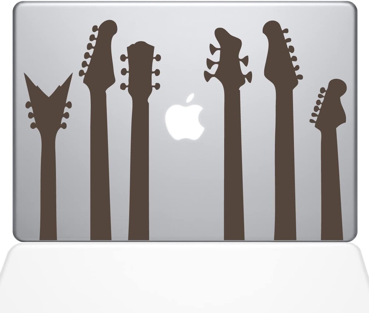Decal Guru Guitar Band Decal Vinyl Sticker 13 MacBook Air Brown