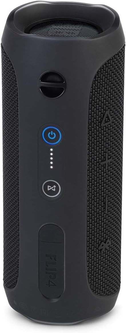 JBL Flip 4 Black Waterproof Portable Bluetooth Speaker 12hr Battery Connect+