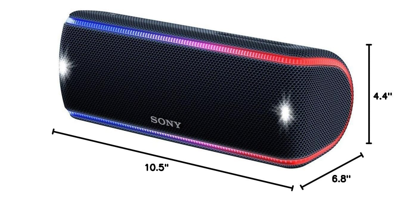 Sony SRS-XB31 Black Extra Bass Waterproof Bluetooth Portable Wireless Speaker