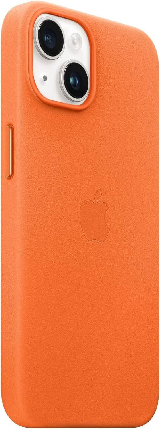 Apple iPhone 14 Plus Leather MagSafe Orange