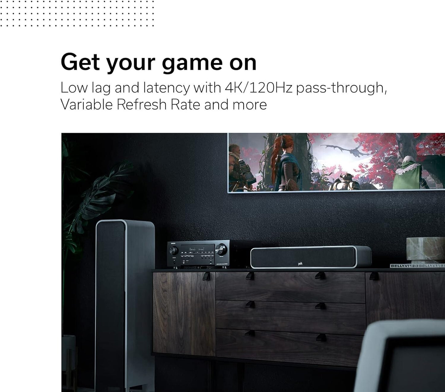 Denon AVR Denon 7.2 Ch 75w/Ch Advanced 8K Upscaling Dolby Atmos AVR-S760H