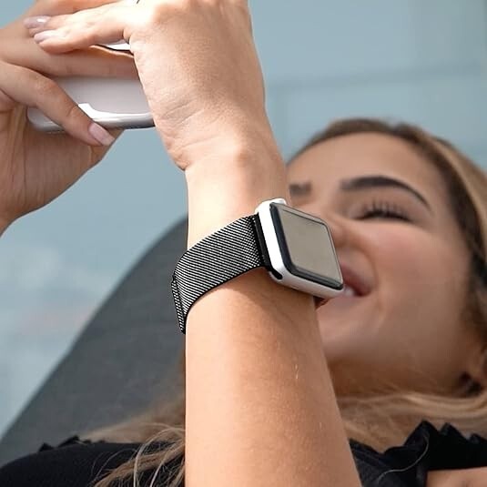 Talk Works Stainless Steel Band Apple watch 384041mm Black