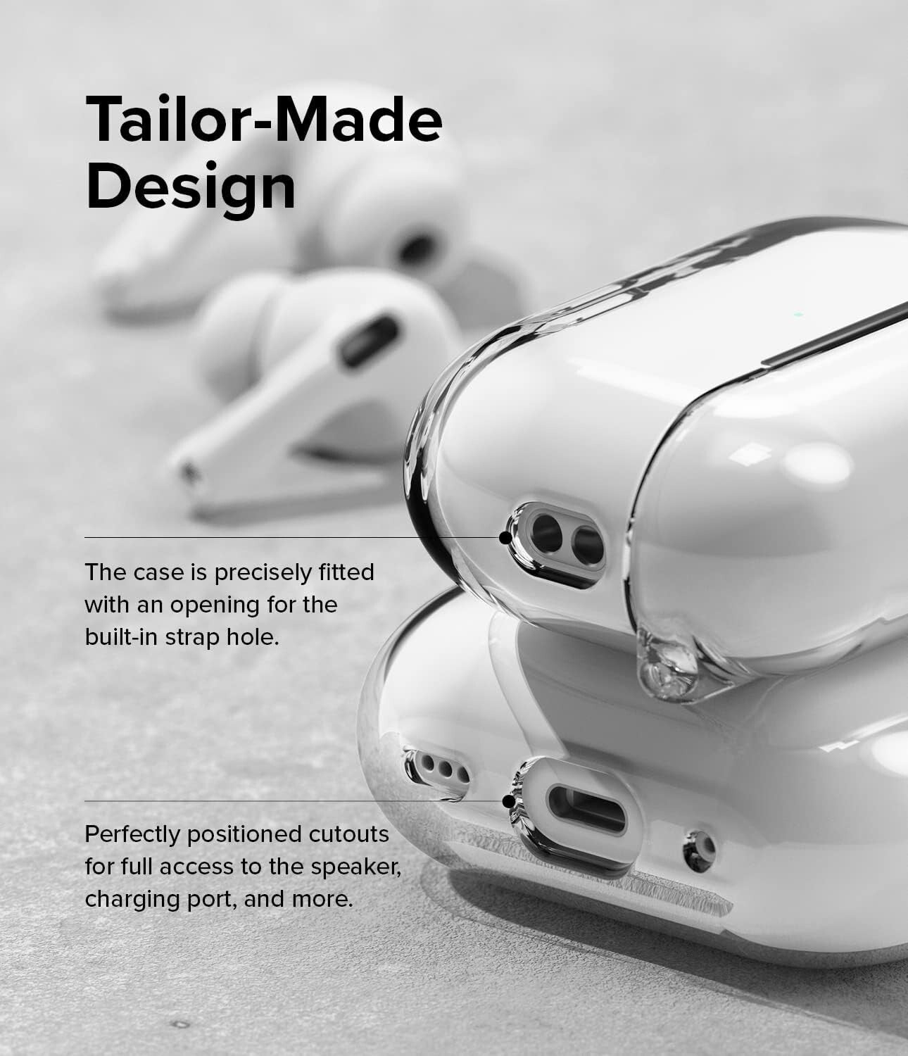 Ringke Hinge AntiYellowing Material Compatible AirPods Pro 2 Sturd