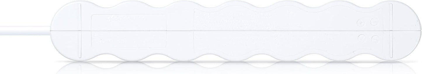 360 36052 Electrical White Surge Protector 5Outlet 2 4 ft Cord